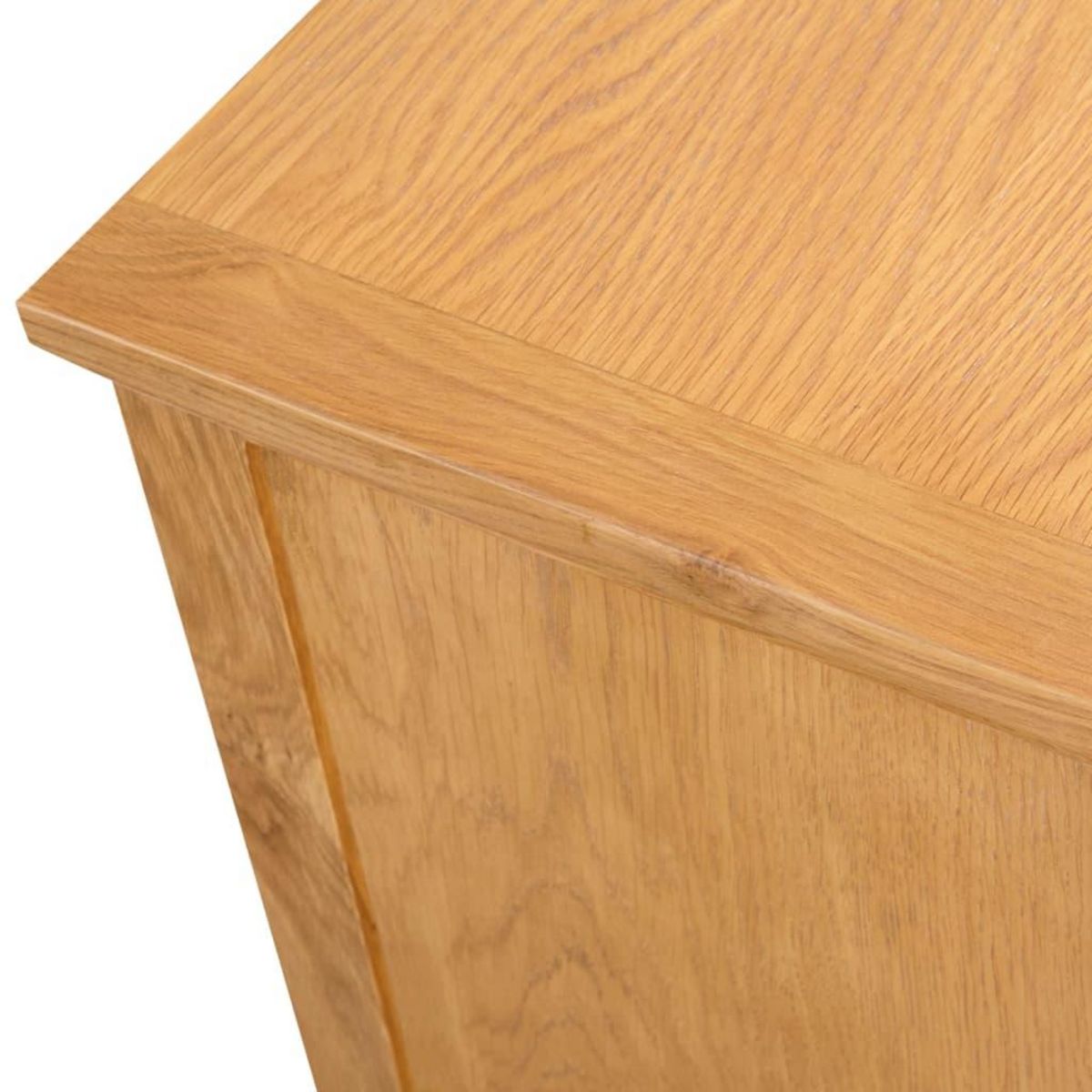 VIDAXL Meuble TV 110x35x44 cm Bois de chene massif