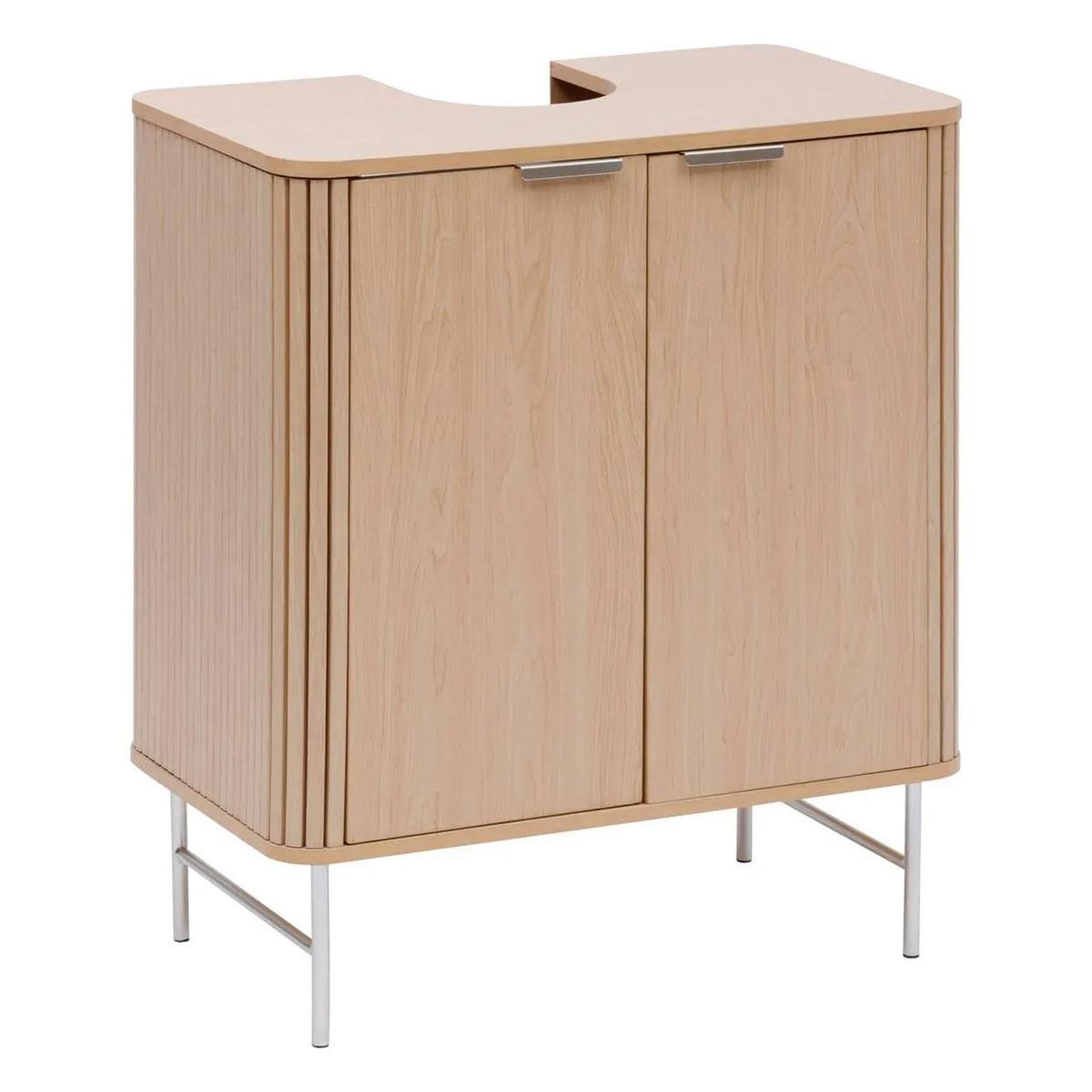 FIVE Meuble sous lavabo 2 portes  liora  80cm naturel