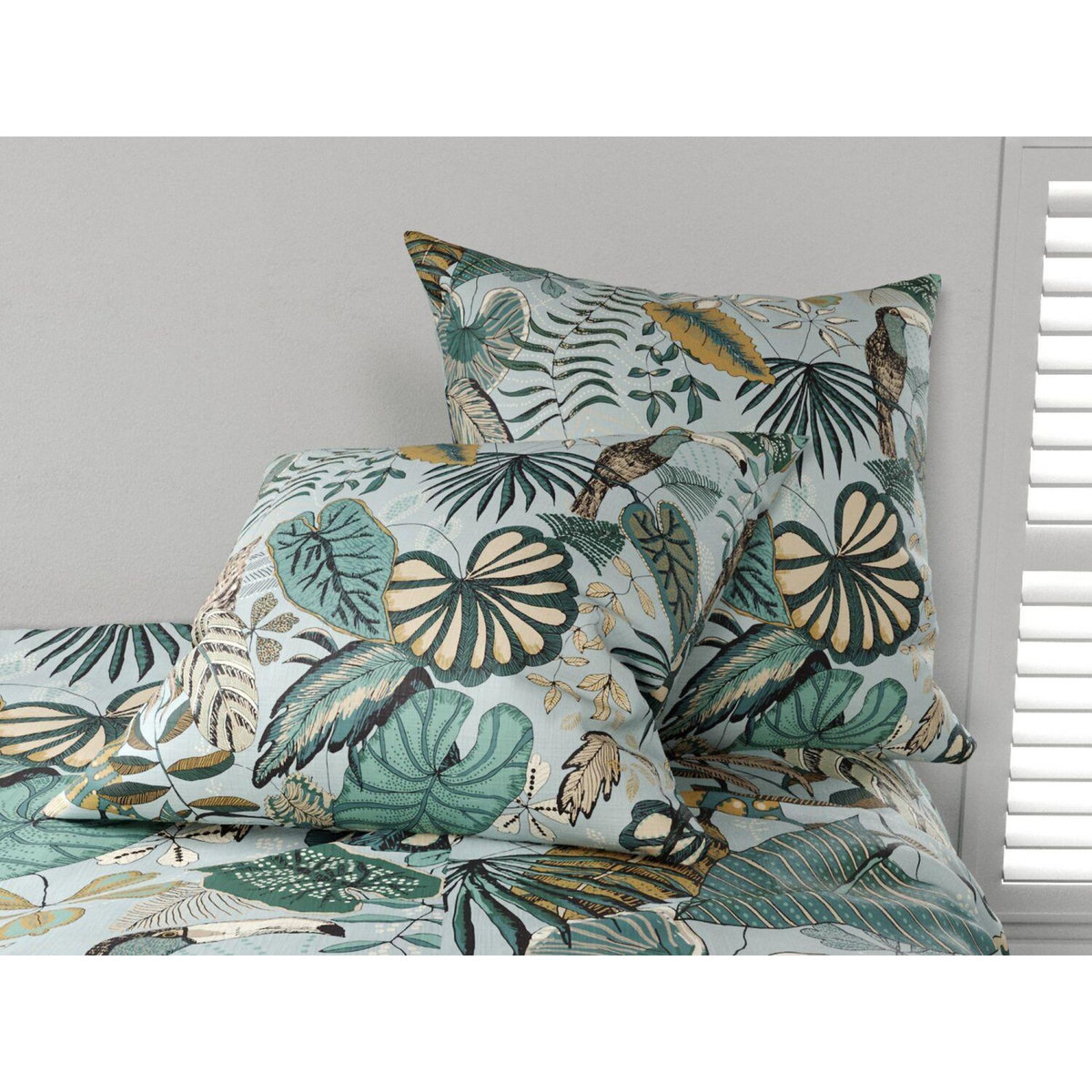 ATELIER DU COTON Parure de couette 100% coton 57fils/cm2 - cancun