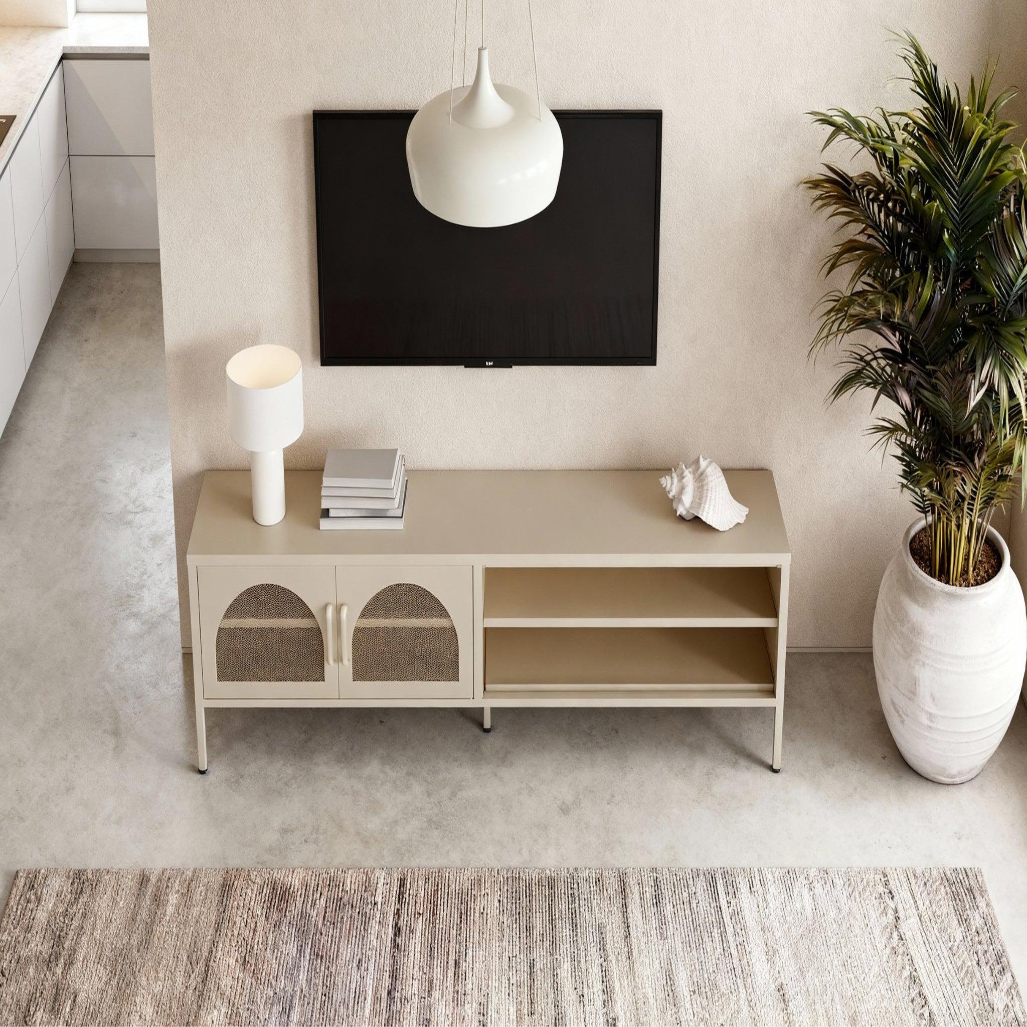 Voir la diapositive 4 : CASANOVA PARIS Aveno - meuble tv 160cm en métal