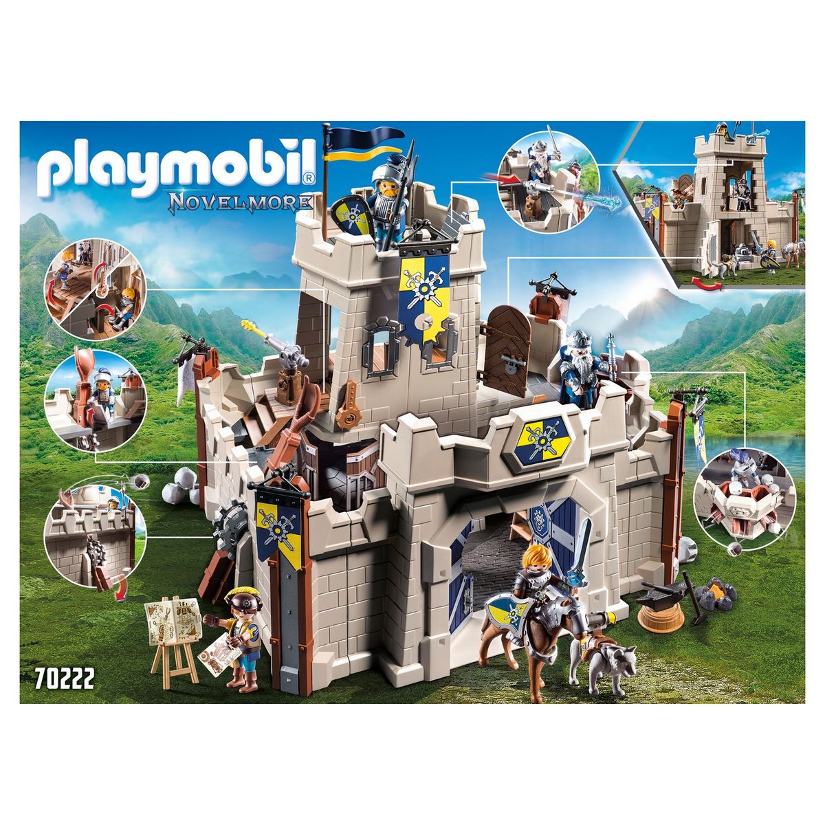 PLAYMOBIL 70222 - Novelmore - Citadelle des Chevaliers Novelmore