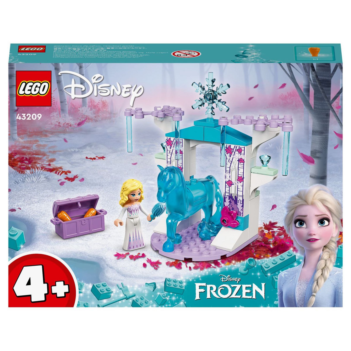 LEGO Disney 43209 Elsa et l&rsquo;Écurie de Glace de Nokk, Jouet de la Reine des Neiges