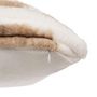 Voir la diapositive 2 : ATMOSPHERA Coussin Avoriaz imitation fourrure - 40 x 40 cm - Marron et blanc