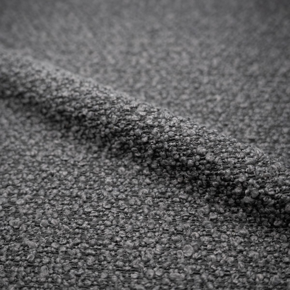 Rendez vous déco Lot de 2 chaises pour îlot central 65 cm en tissu bouclette blanc - Misty