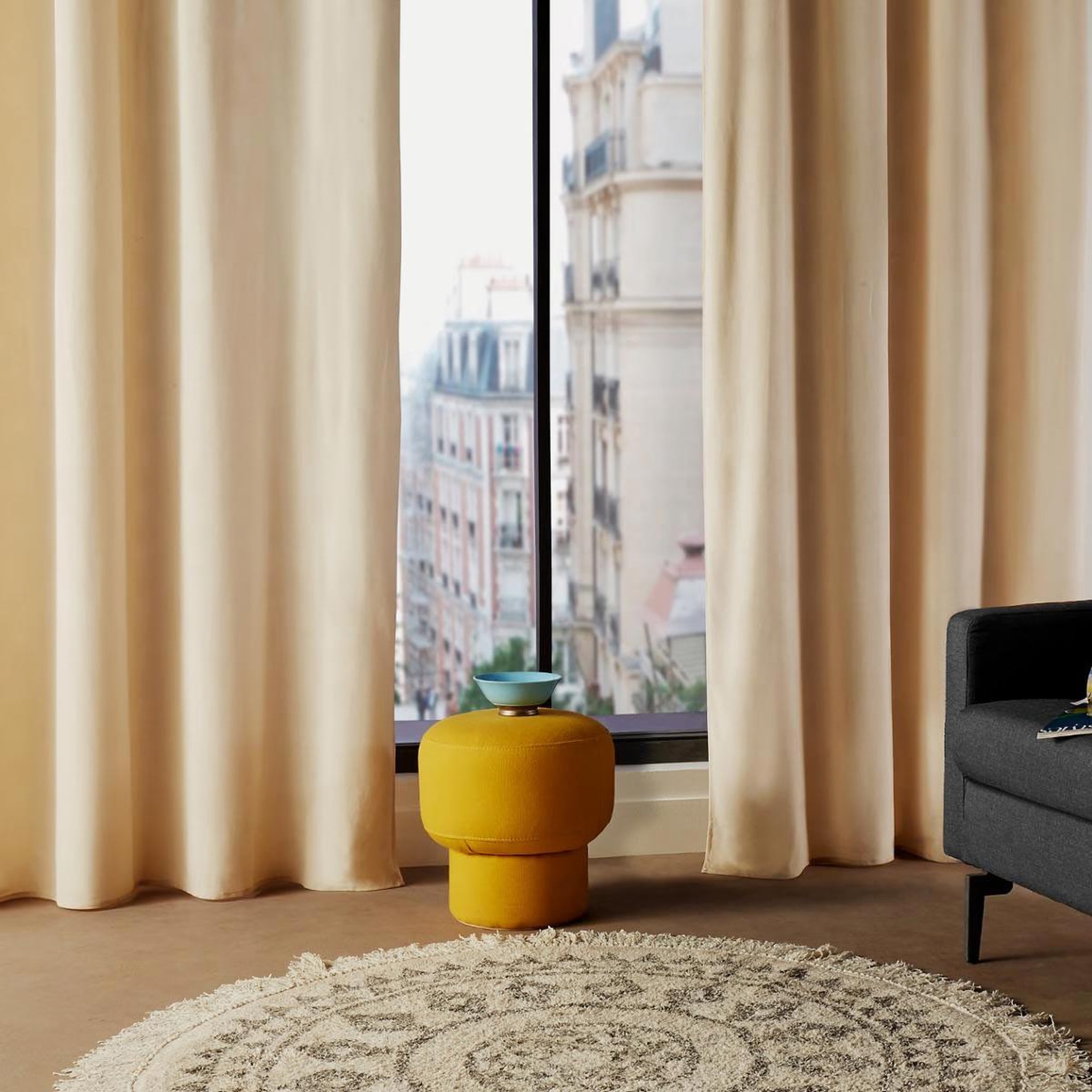 ATMOSPHERA Rideau tamisant  lilou  140x260cm ivoire