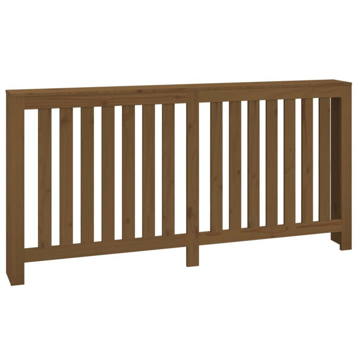 VIDAXL Cache-radiateur Marron miel 169x19x84 cm Bois massif de pin