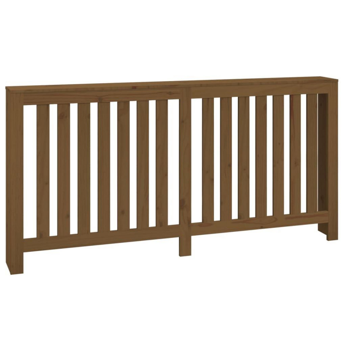 VIDAXL Cache-radiateur Marron miel 169x19x84 cm Bois massif de pin