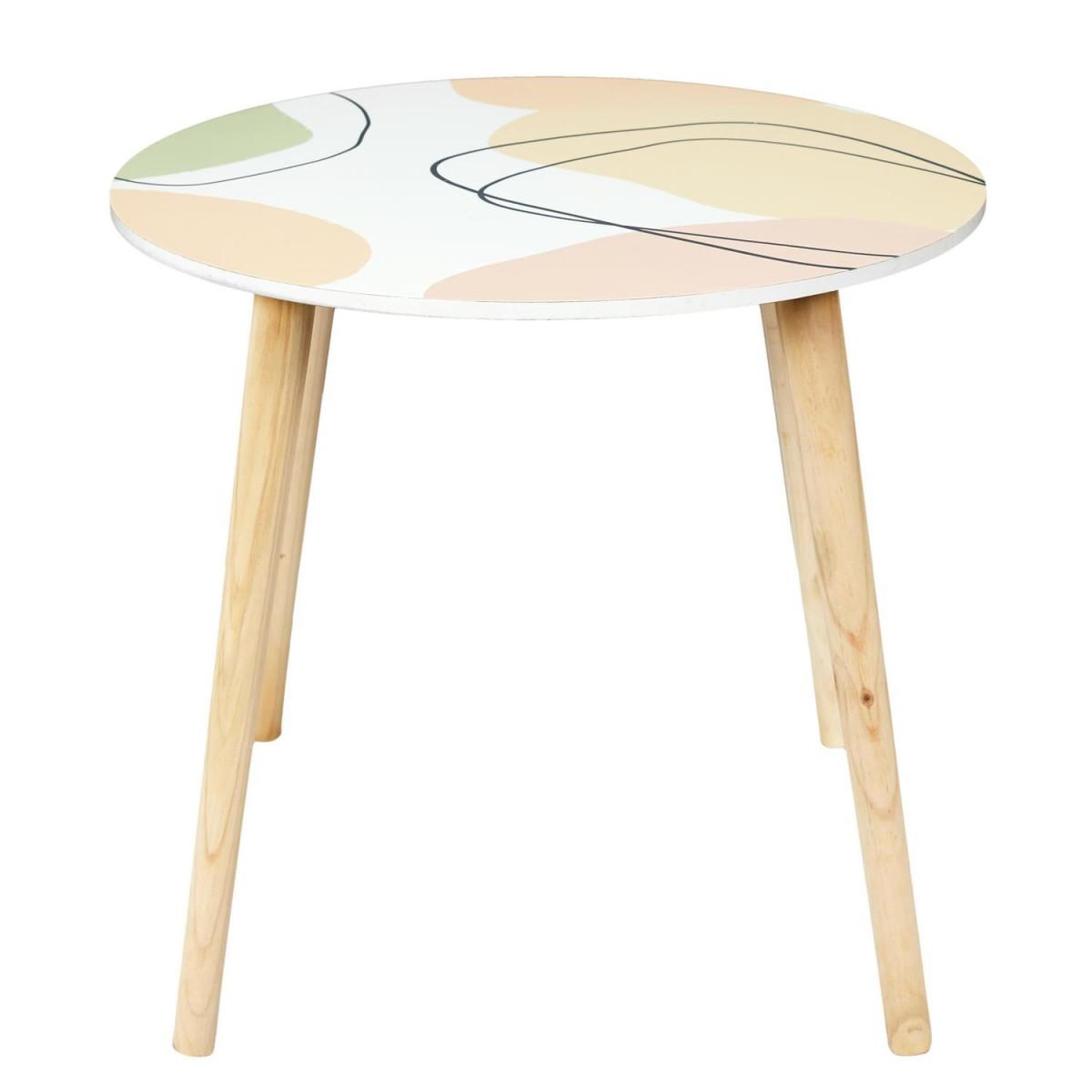 Voir la diapositive 5 : The Home Deco Factory Lot de 2 tables gigognes  poésie  48cm multicolore