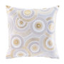 Voir la diapositive 1 : Paris Prix Housse de Coussin Imprimé Métallisé  Eclipse  40x40cm Naturel