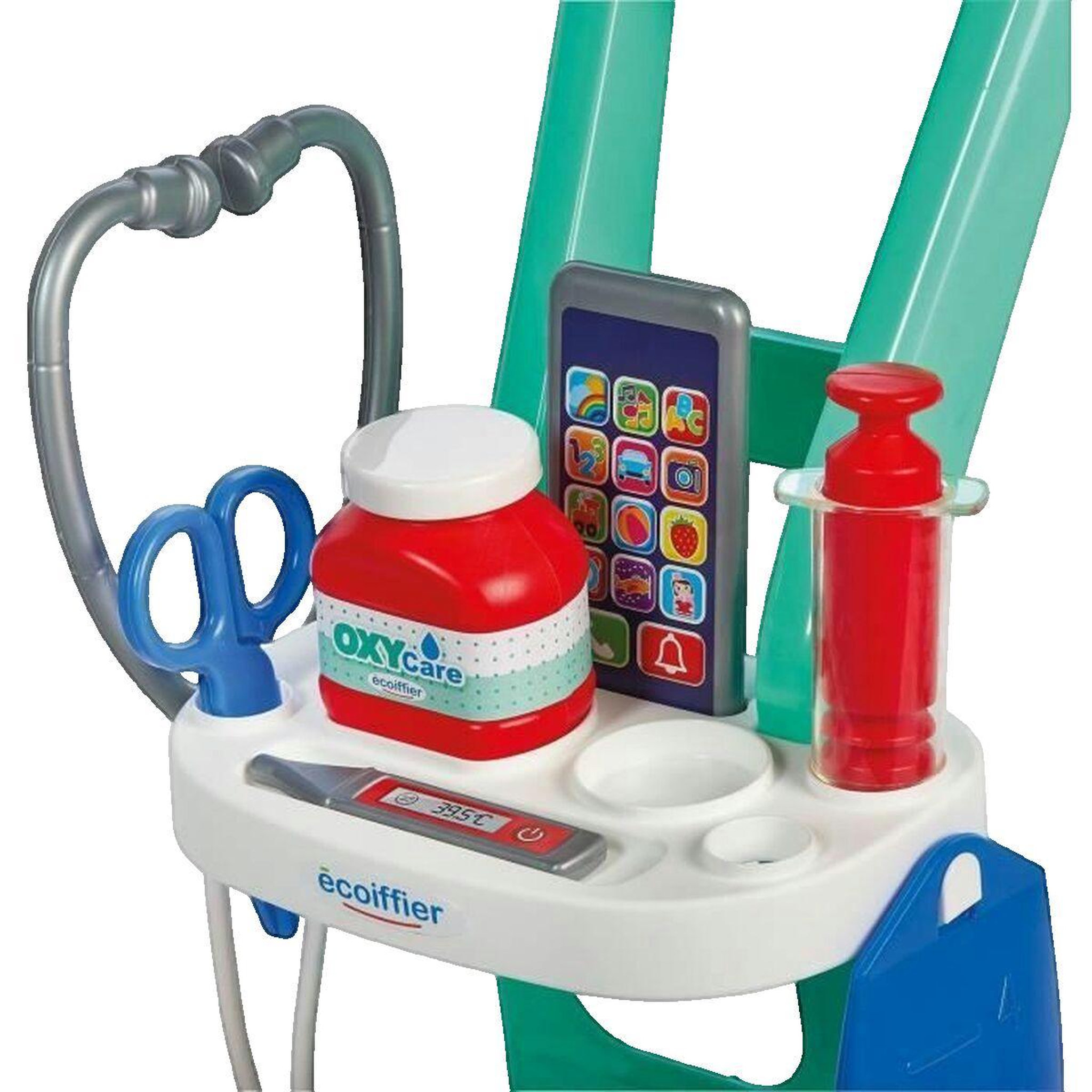 Voir la diapositive 2 : Ecoiffier Chariot médical Ecoiffier coloré