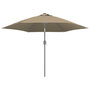 Voir la diapositive 4 : VIDAXL Tissu de remplacement pour parasol d'exterieur Taupe 300 cm