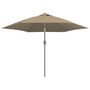 Voir la diapositive 4 : VIDAXL Tissu de remplacement pour parasol d'exterieur Taupe 300 cm