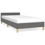 Voir la diapositive 2 : VIDAXL Cadre de lit sans matelas gris fonce 80x200 cm tissu