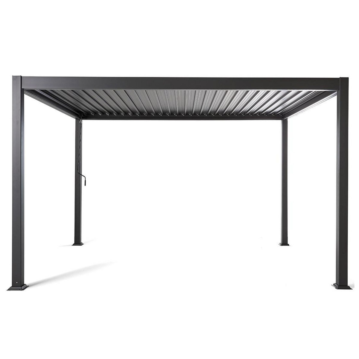 BEST MOBILIER Cherry - pergola bioclimatique - aluminium - 4x3m - gris anthracite