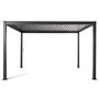 Voir la diapositive 5 : BEST MOBILIER Cherry - pergola bioclimatique - aluminium - 4x3m - gris anthracite
