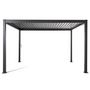 Voir la diapositive 5 : BEST MOBILIER Cherry - pergola bioclimatique - aluminium - 4x3m - gris anthracite