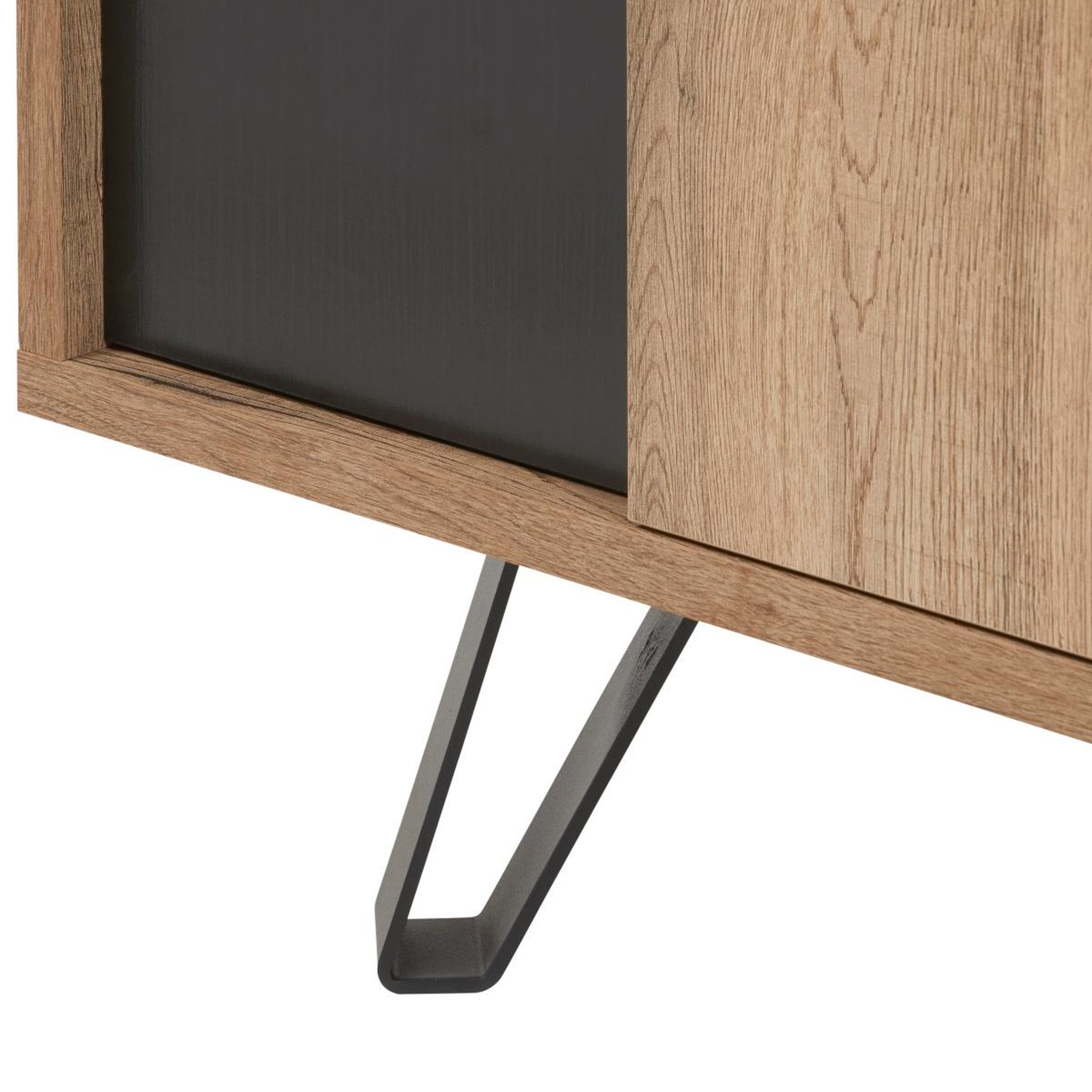 Voir la diapositive 6 : JLC KREATION Meuble tv industriel en bois avec portes pedro