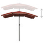 Voir la diapositive 4 : VIDAXL Parasol de jardin avec mat 200x130 cm terre cuite