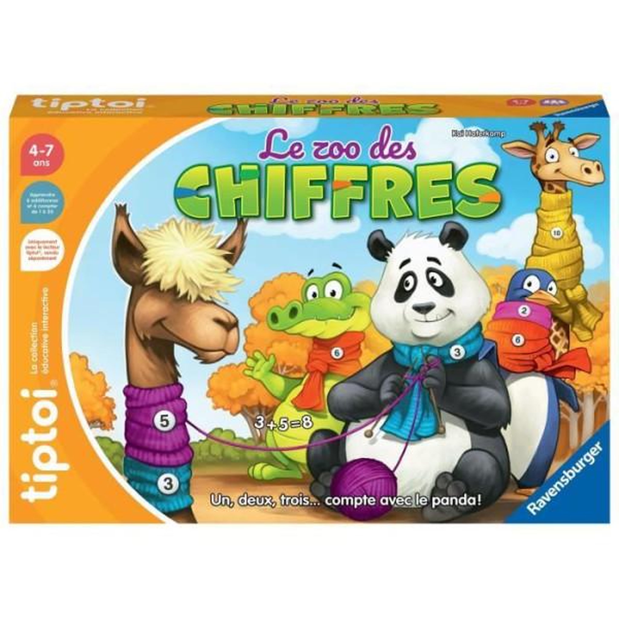 Voir la diapositive 3 : RAVENSBURGER tiptoi Le Zoo des chiffres, Jeu éducatif électronique, sans écran, 00189, A partir de 4 ans, Ravensburger
