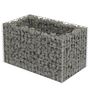 Voir la diapositive 2 : VIDAXL Lit sureleve a gabion Acier galvanise 90x50x50 cm