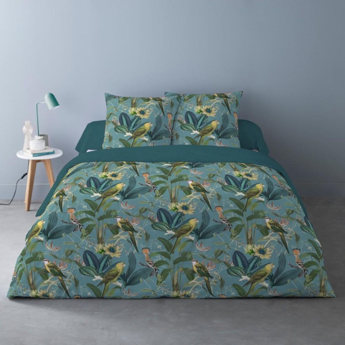 Dourev Housse de couette 240x220 AVALON + 2 taies Percale de coton