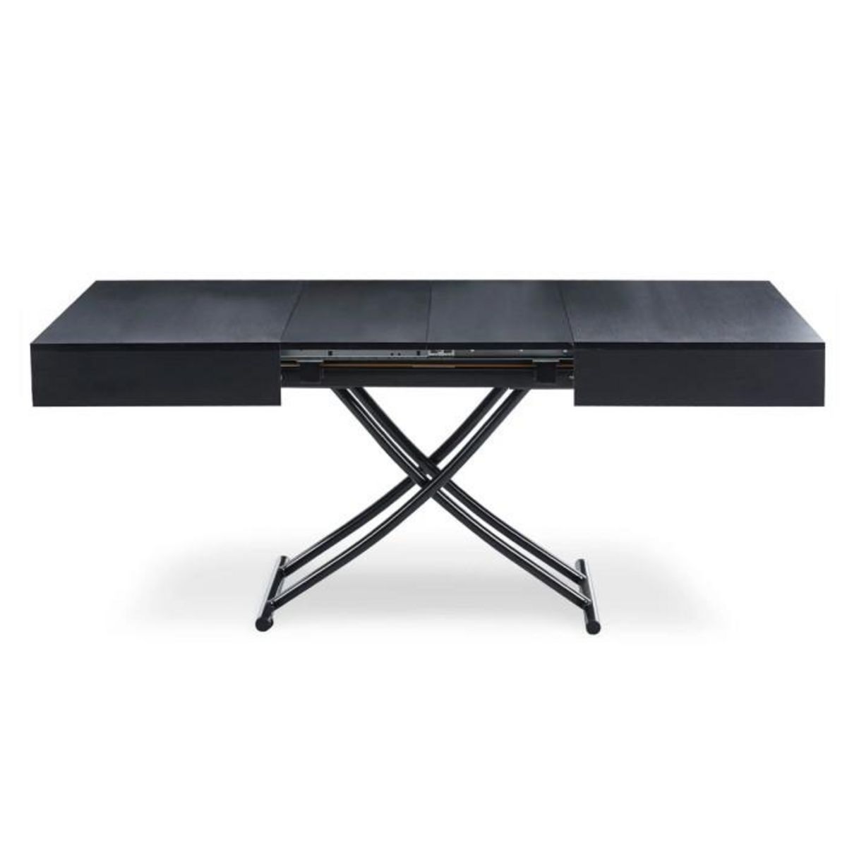 Paris Prix Table Basse Relevable  Lift  120-190cm Noir Mat
