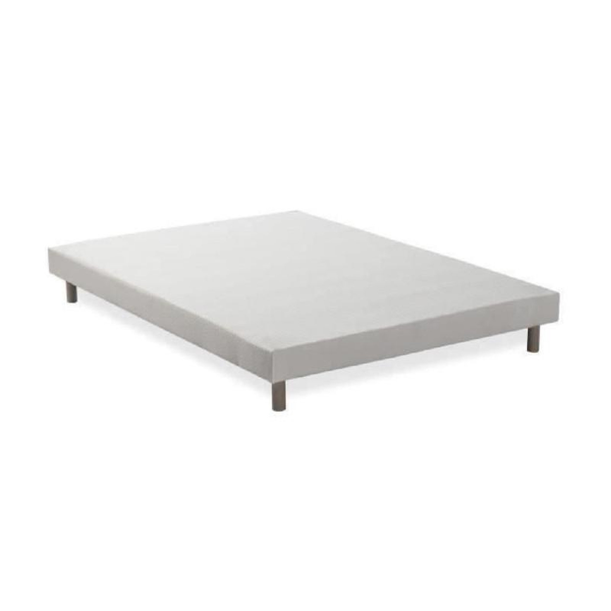 Voir la diapositive 2 : FINLANDEK Sommier tapissier a lattes 160 x 200 - Bois massif blanc + pieds - FINLANDEK Rakenne