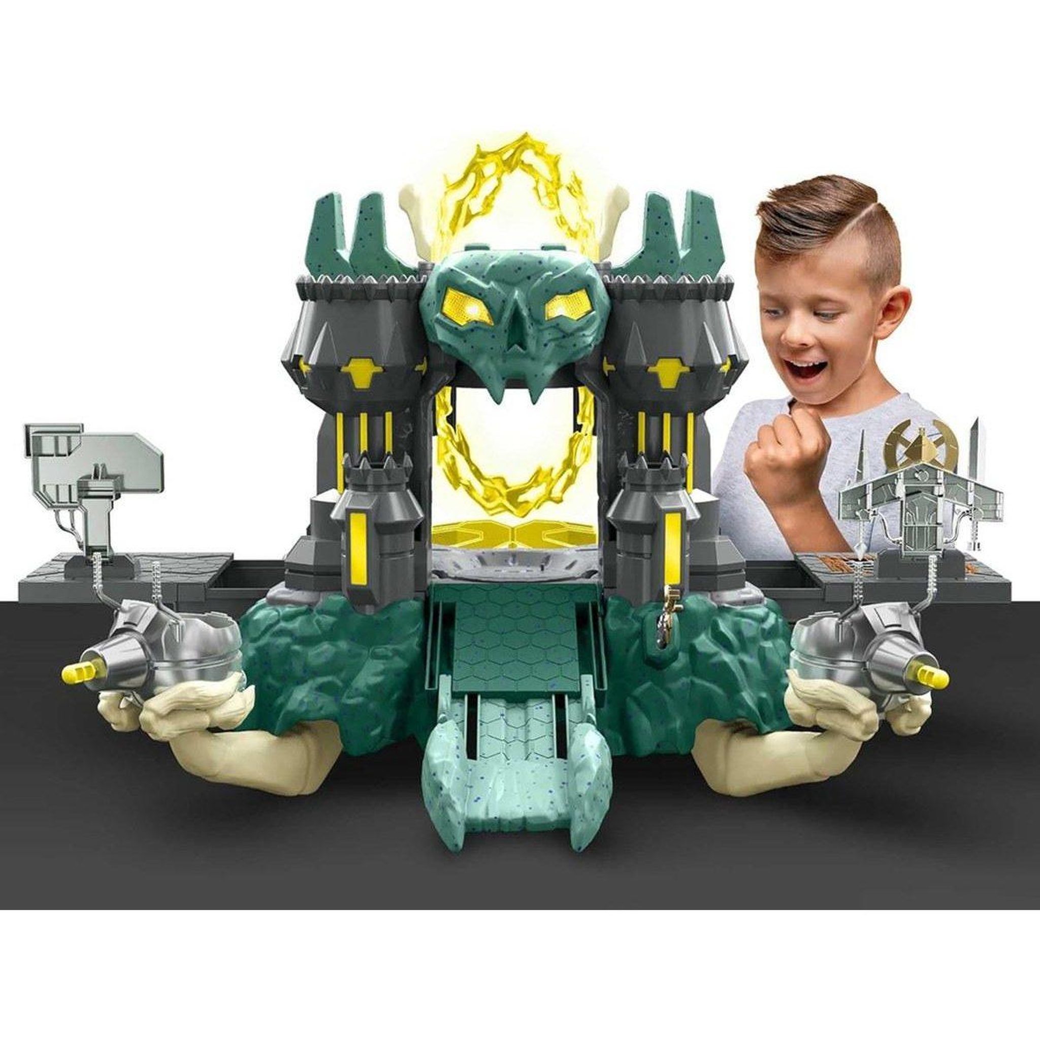 Voir la diapositive 3 : MATTEL Les Maîtres de l'Univers - Coffret Château des ombres avec effets sonores et lance-projectiles