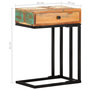 Voir la diapositive 6 : VIDAXL Table d'appoint en U 45x30x61 cm Bois de recuperation massif