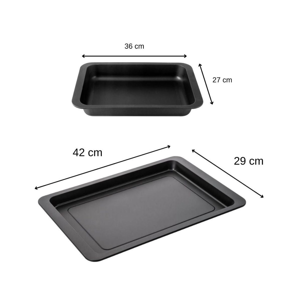 ZENKER Ensemble de 2 plats de four rectangulaires 42 x 29 cm et 36 x 27 cm Zenker Special Countries