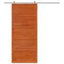 Voir la diapositive 3 : VIDAXL Porte de grange marron cire 90x208 cm bois massif de pin