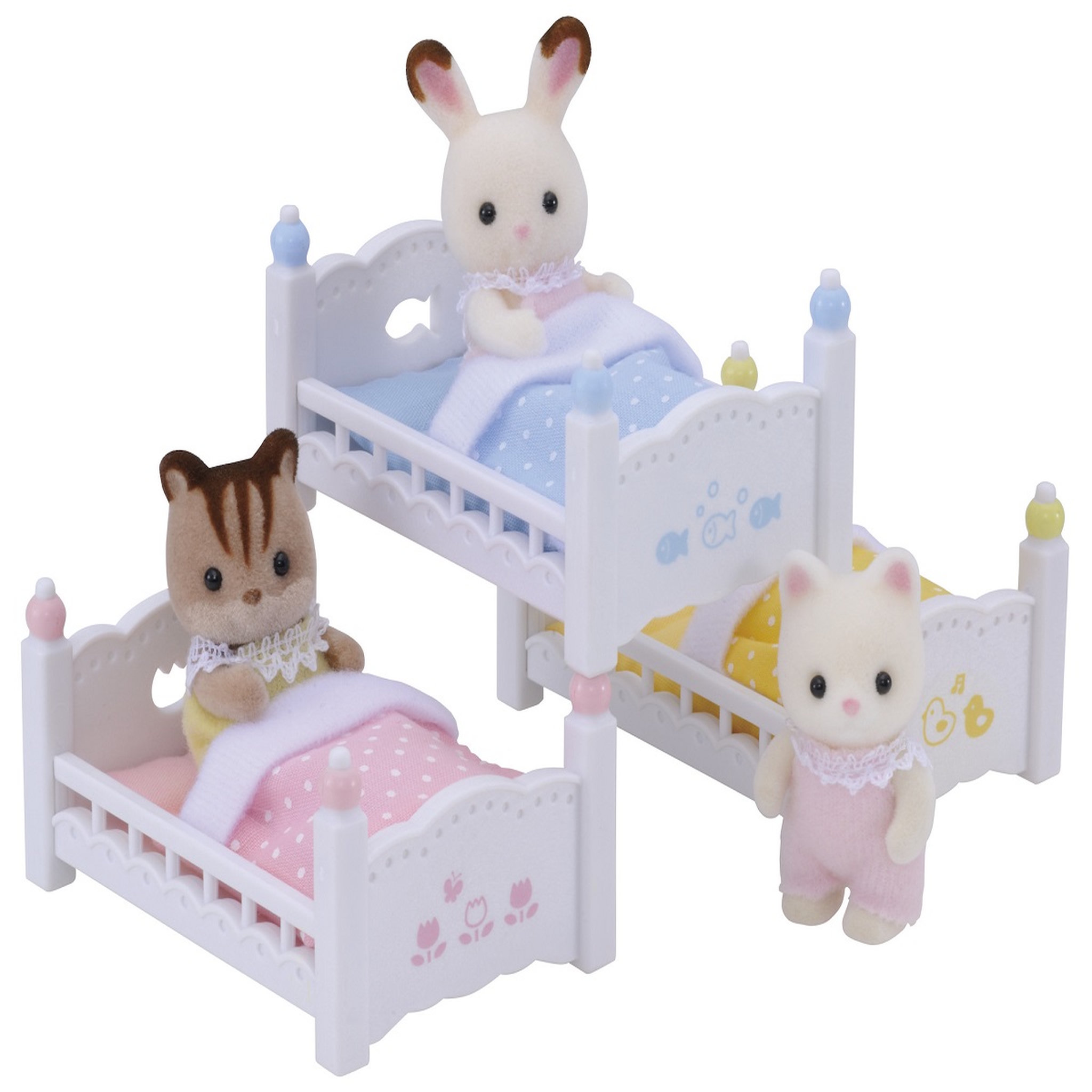 Voir la diapositive 4 : Epoch d'Enfance 4448 Lits Superposés à 3 Couchettes Bébés Sylvanian