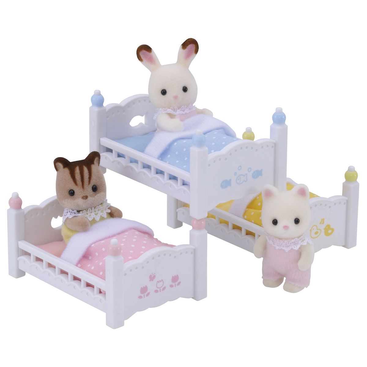 Epoch d'Enfance 4448 Lits Superposés à 3 Couchettes Bébés Sylvanian