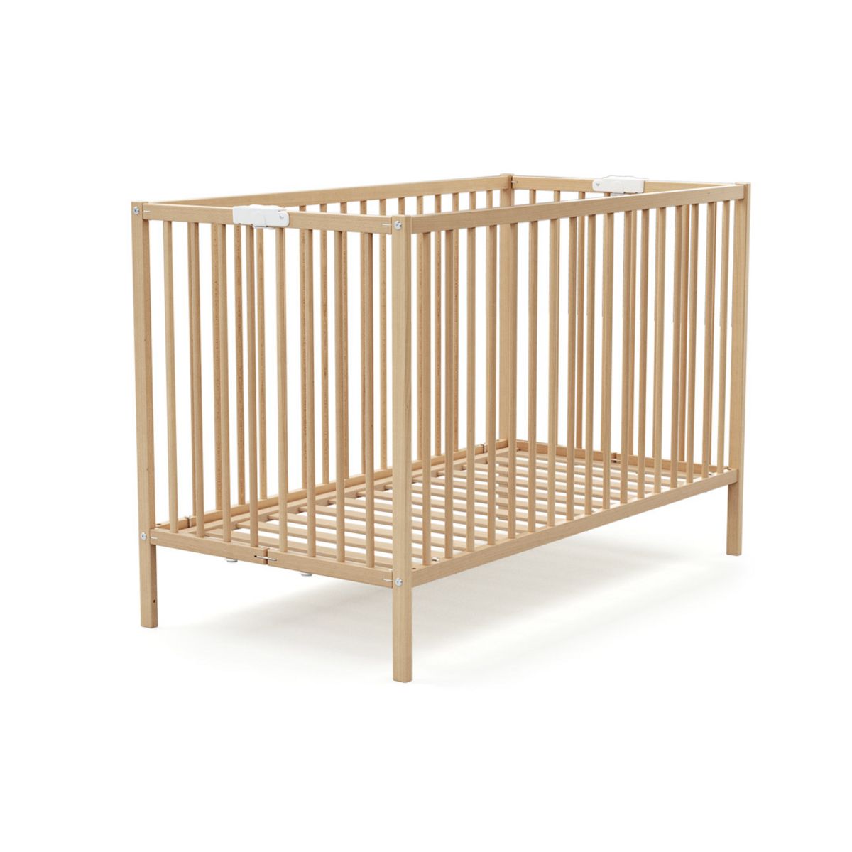 AT4 Lit en bois pliant à barreaux Webaby