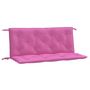 Voir la diapositive 2 : VIDAXL Coussins de banc de jardin lot de 2 rose 120x50x7 cm tissu