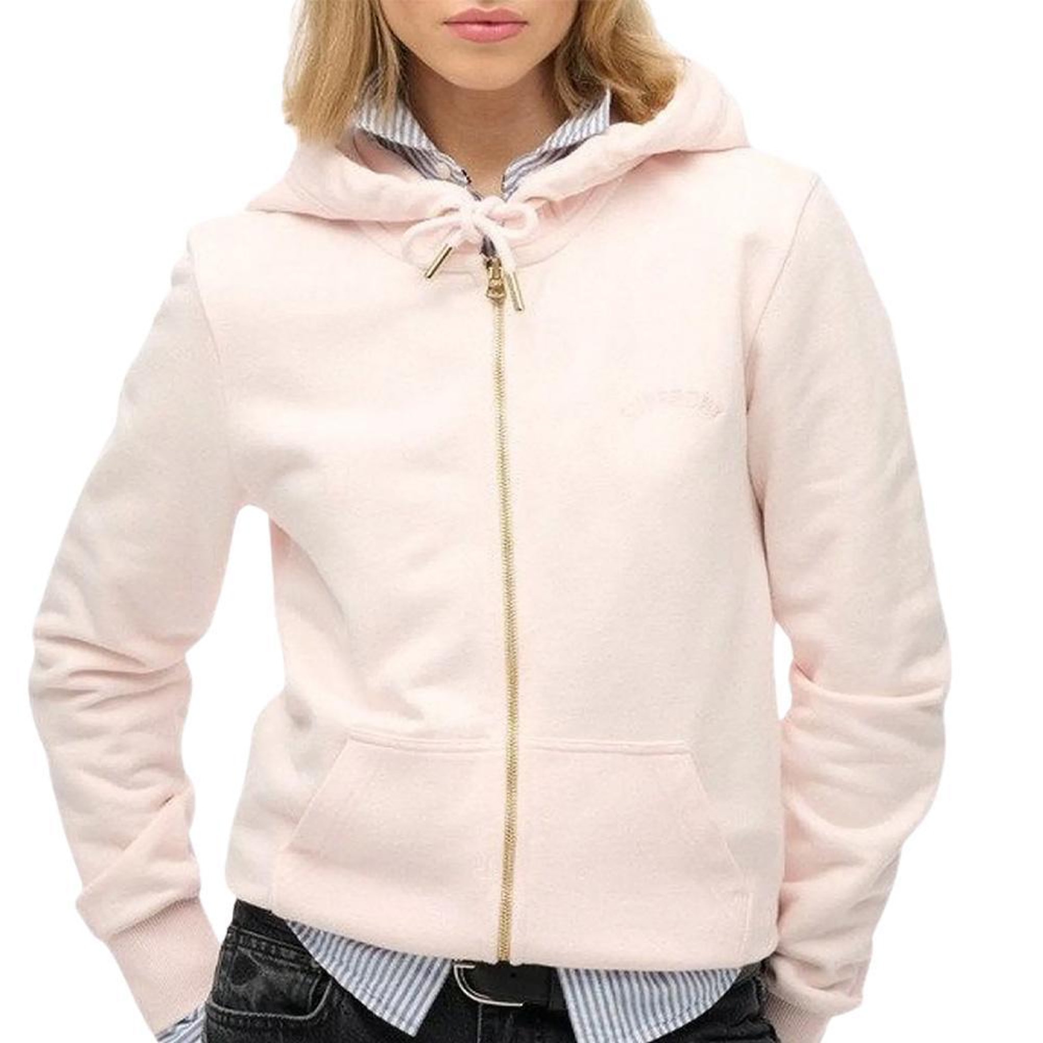 Voir la diapositive 1 : SUPERDRY Sweat Zippé  Clair Femme Superdry Essential