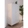 Voir la diapositive 3 : MARKET24 Armoire de chambre - GÖTEBORG 61 - Chene sonoma / Blanc - 2 portes battantes - 90 x 55 x 180 cm