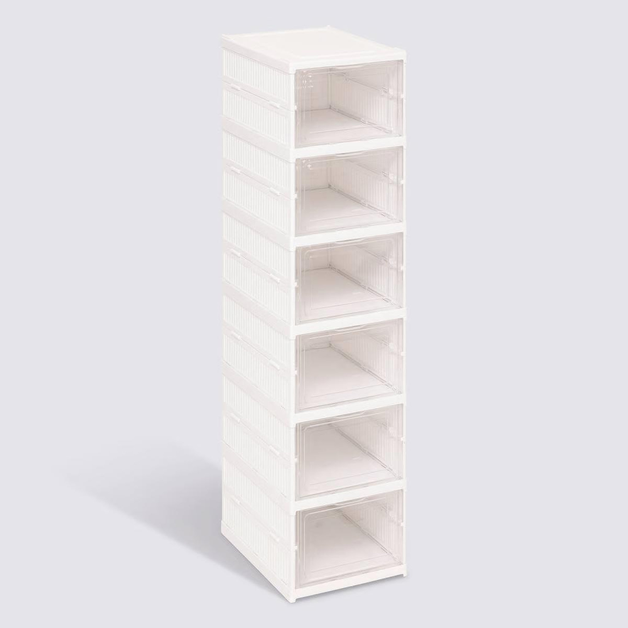Voir la diapositive 5 : FIVE Range-chaussures 6 paires  fold'n  108cm blanc