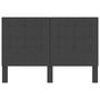 Voir la diapositive 4 : VIDAXL Tete de lit touffetee Gris fonce Tissu 140x200 cm