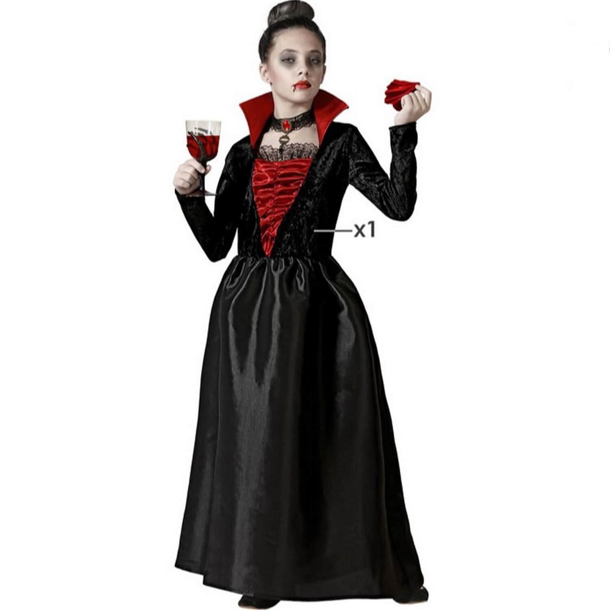 Voir la diapositive 2 : ATOSA Déguisement vampiresse - fille - 5/6 ans (110 à 116 cm)