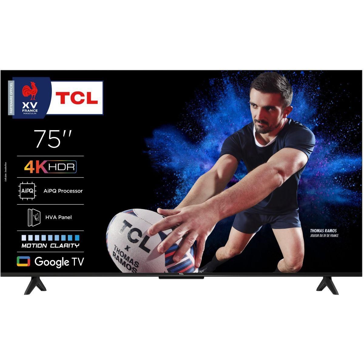 TCL TV LED 75P69K 2025-75 pouces (189cm)