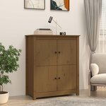 VIDAXL Buffet Marron miel 83x41,5x100 cm Bois massif de pin