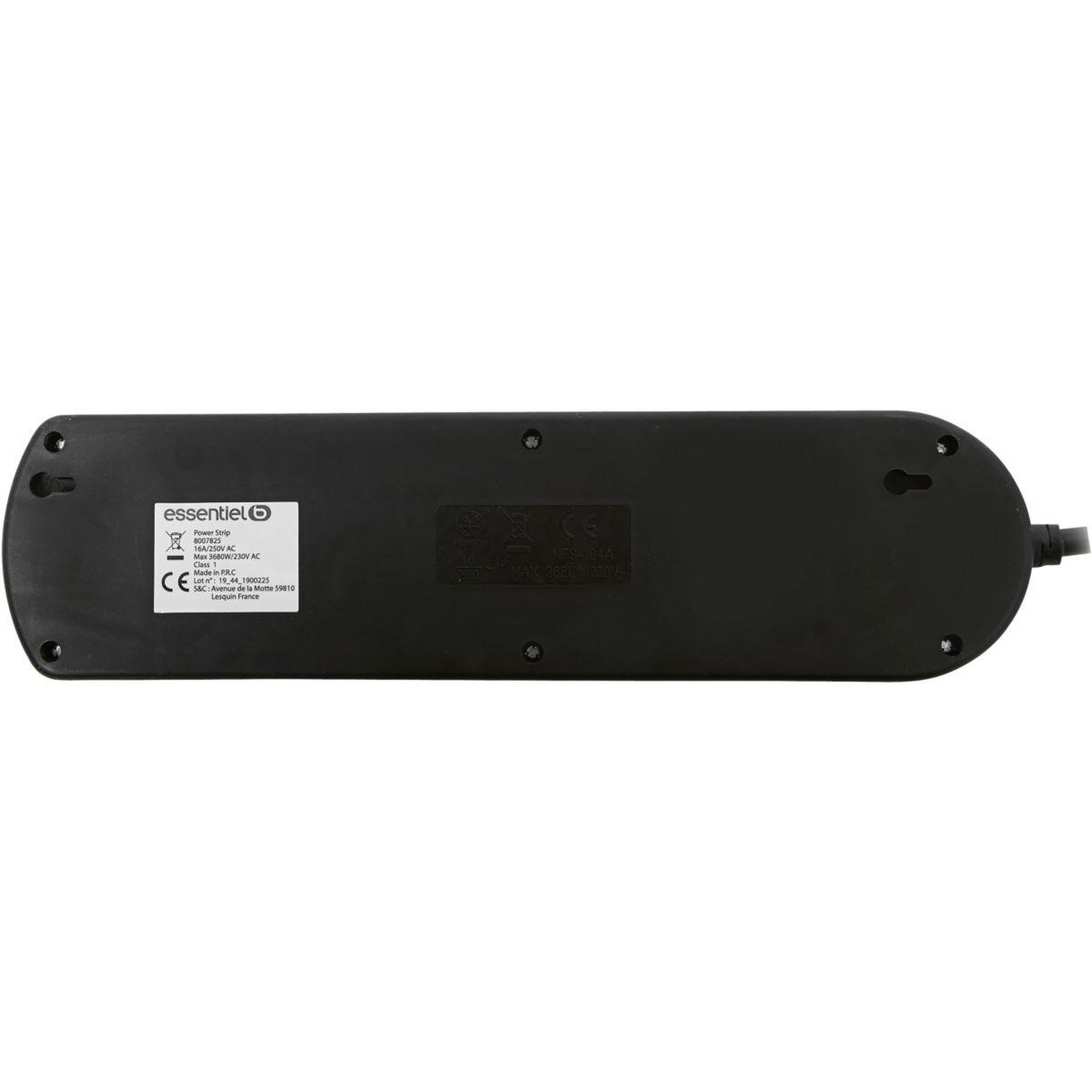 Voir la diapositive 3 : ESSENTIEL B Multiprise 5 prises multiswitch