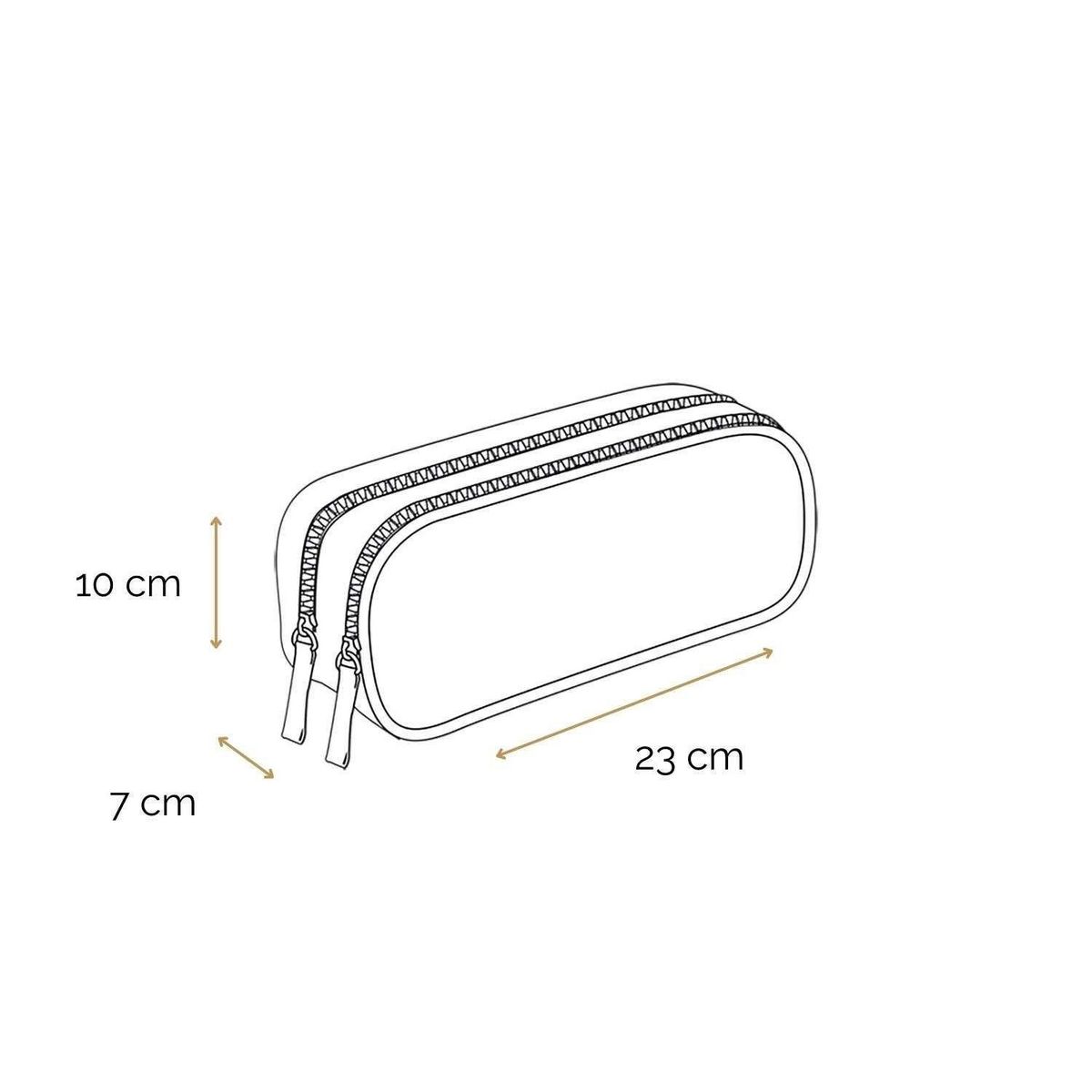 Bagtrotter BAGTROTTER Trousse scolaire 2 compartiments Poivre Blanc Rose Vélo