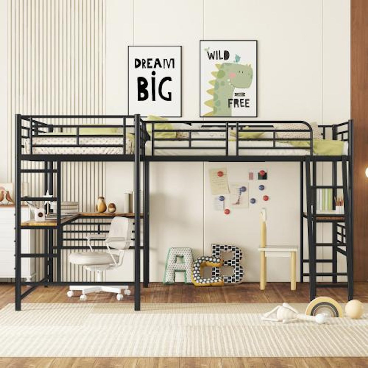 MERAX Lit mezzanine enfant