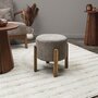 Voir la diapositive 2 : The Home Deco Factory Tabouret côtelé SCOTT Taupe