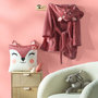 Voir la diapositive 4 : Paris Prix Coussin Déco Enfant en Velours  Bichette  40x40cm Rose