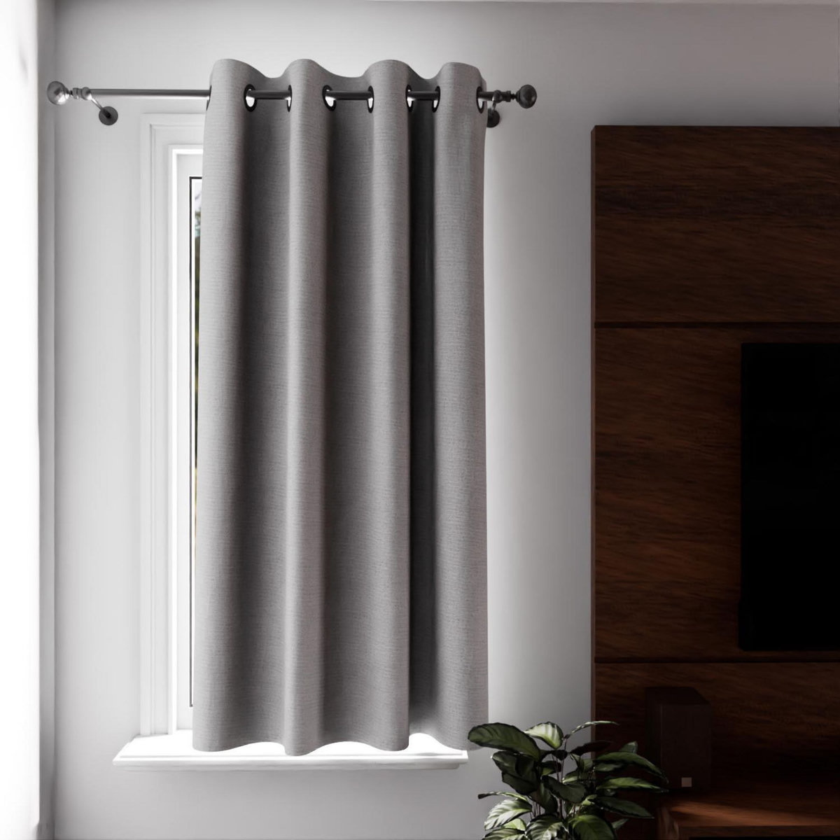 SOLEIL D'OCRE Rideau à oeillets Isolant et 100% Occultant ECLIPSE, par Soleil d'ocre