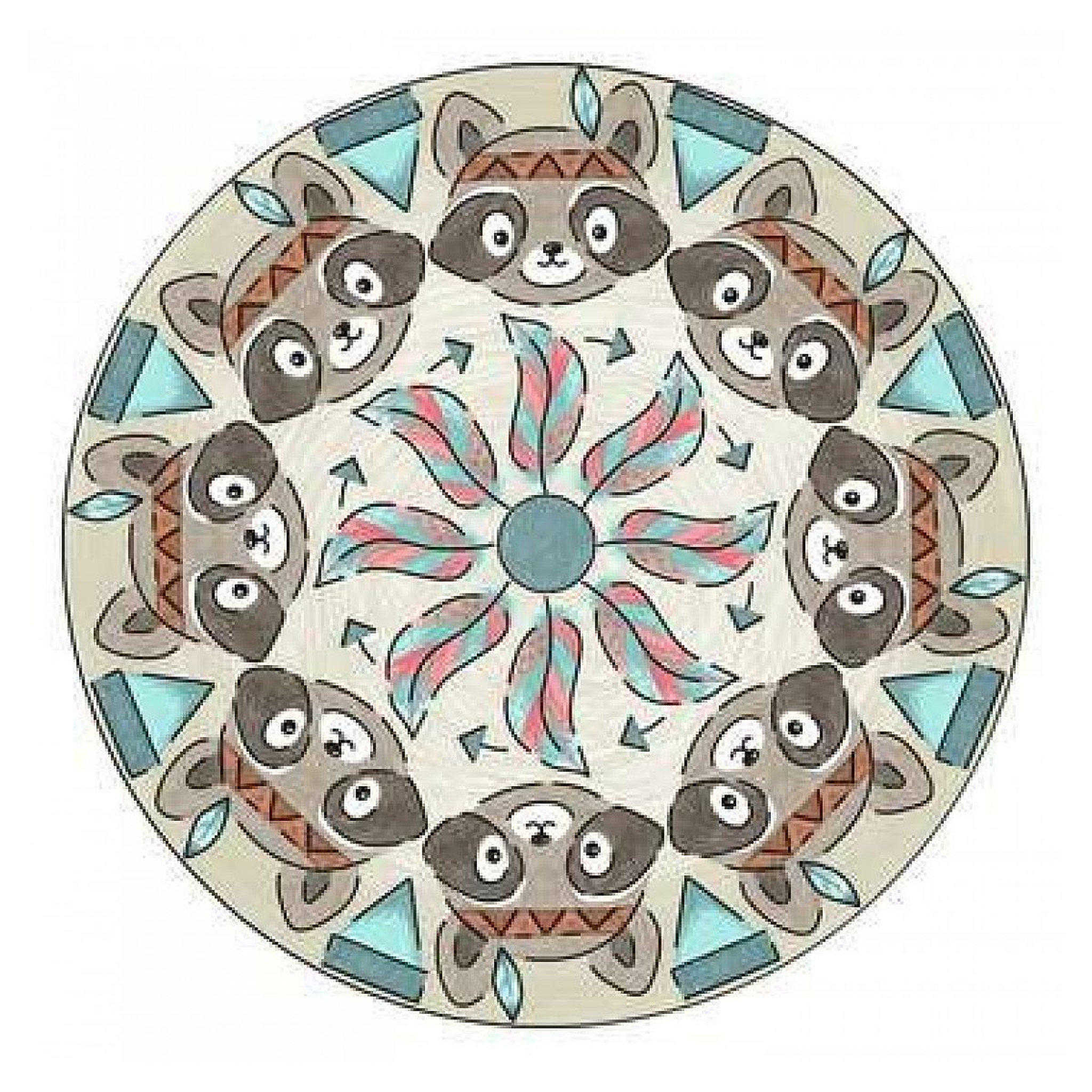 Voir la diapositive 3 : RAVENSBURGER Mandala - midi - boho style