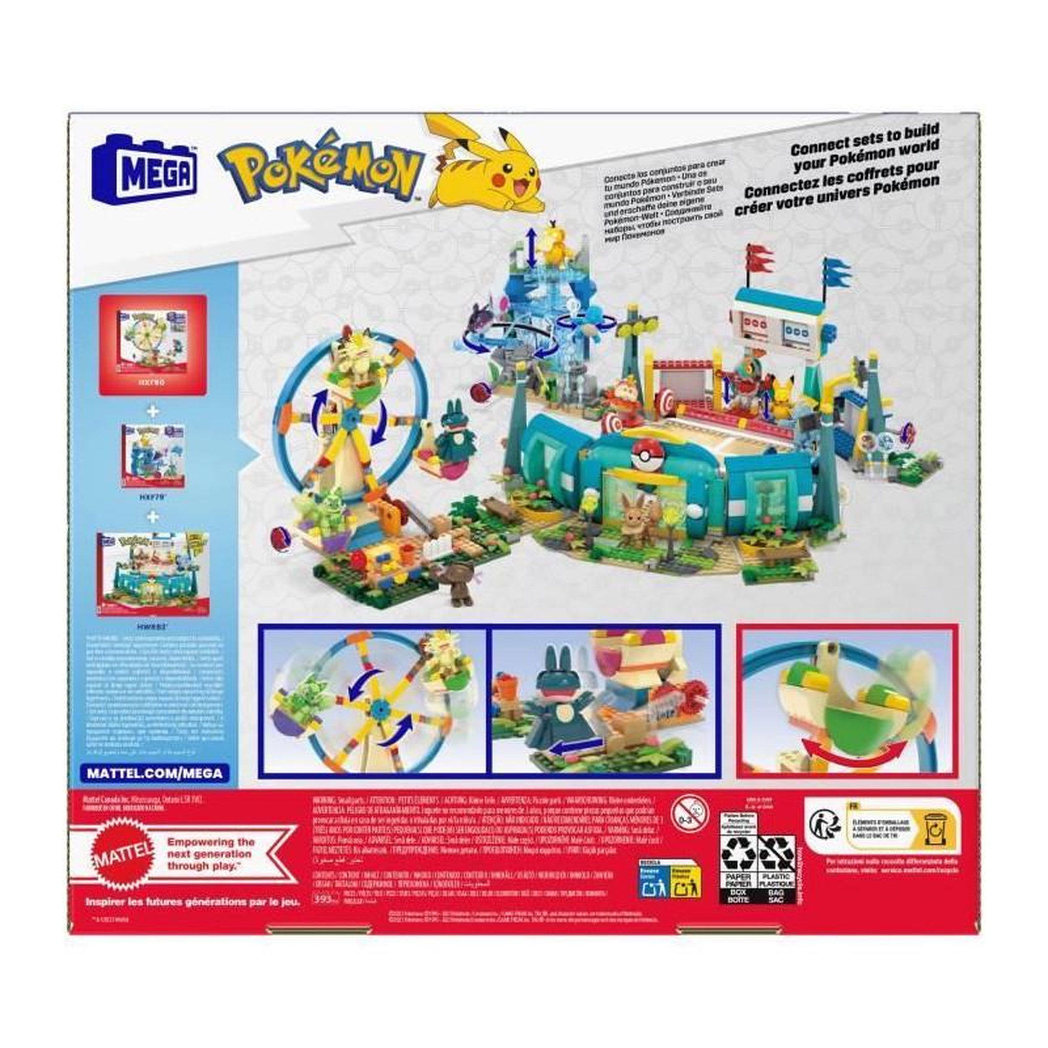 Voir la diapositive 2 : MEGA BLOKS MEGA Pokémon-Coffret La Grande Roue-Jouet a construire HXF80